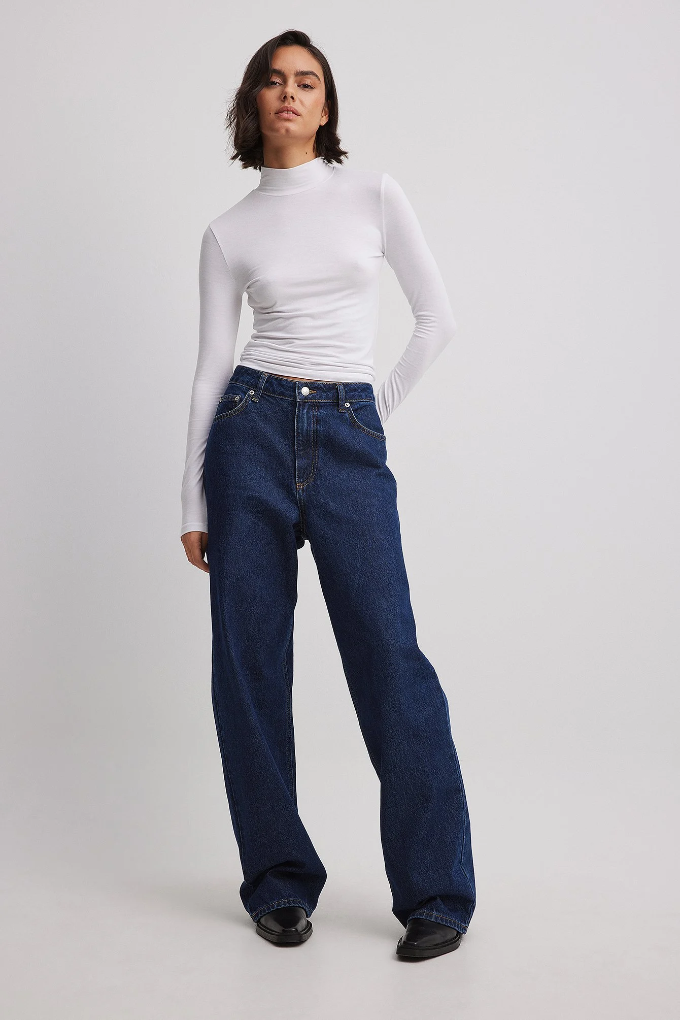Lockere Jeans mit mittlerer Taille