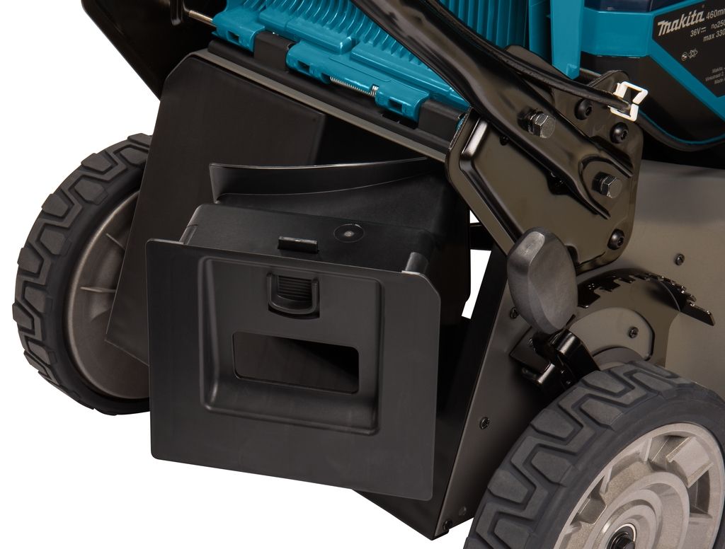 Makita DLM462Z Akku-Rasenmäher, 46 cm Schnittbreite, 2 x 18 Volt (Akkus und Ladegerät nicht im Lieferumfang enthalten).