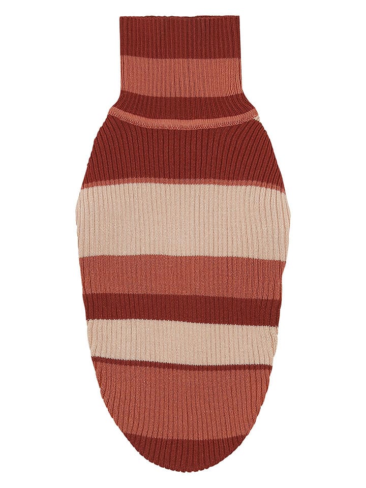 VOV & VUF Hundepullover in Braun/ Rot/ Creme günstig kaufen