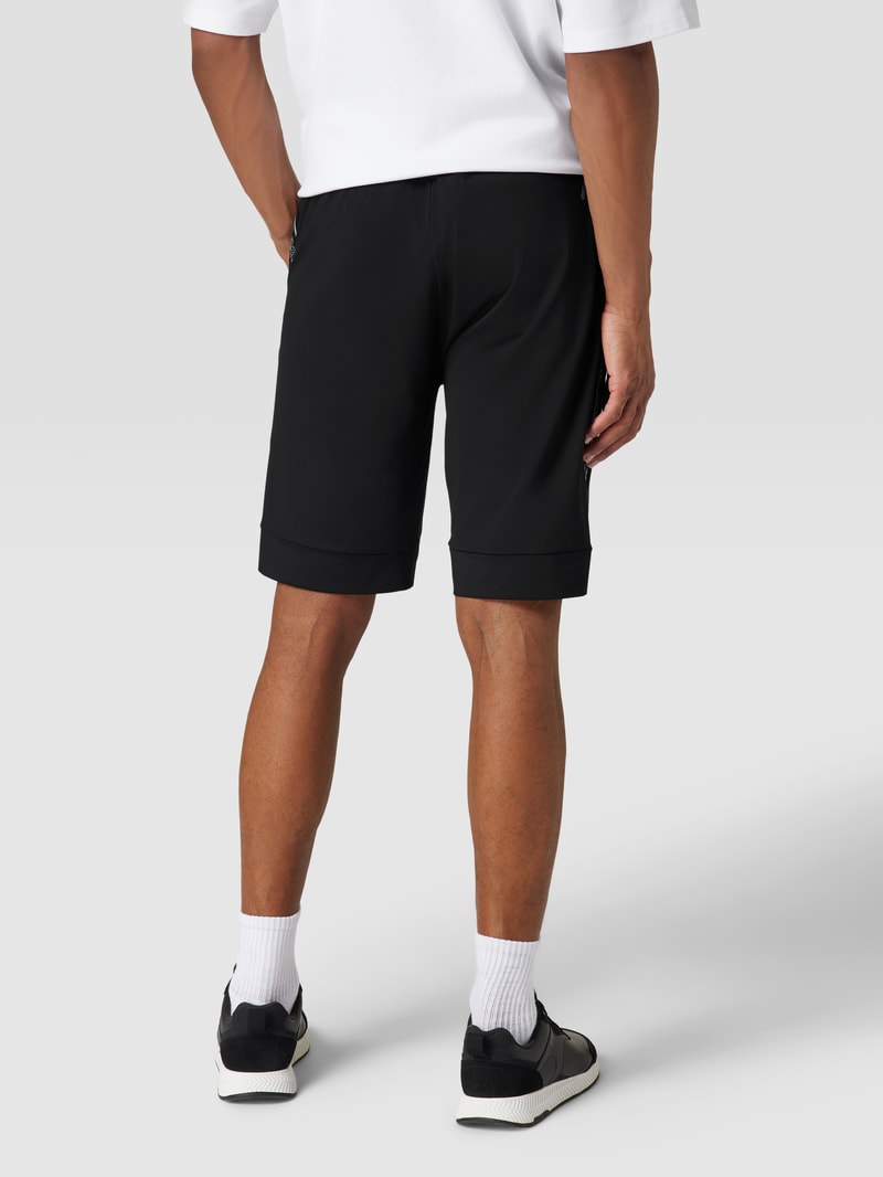 Shorts mit Galonstreifen Modell 'Headlo Gym' in schwarz
