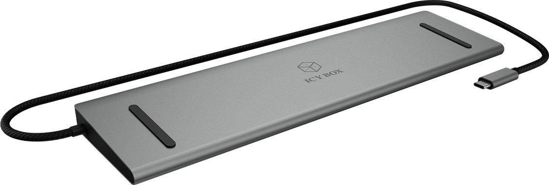 ICY BOX Laptop-Dockingstation ICY BOX USB Type-C Notebook DockingStation mit dreifacher Videoausgabe