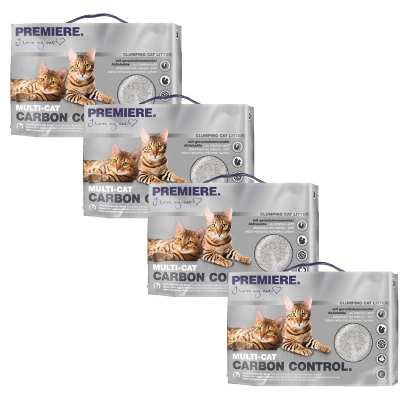 PREMIERE Katzenstreu PREMIERE Multi-Cat Klumpstreu 4x12 l