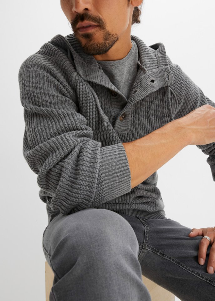 Kapuzen Pullover mit recycelter Baumwolle