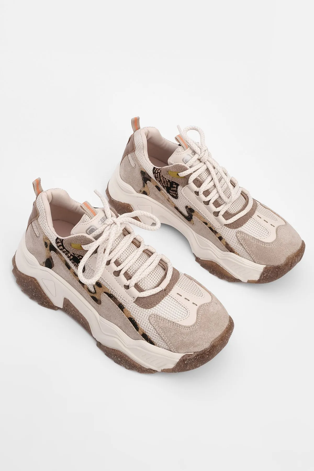 Marjin  Sneaker - Beige - Flacher Absatz