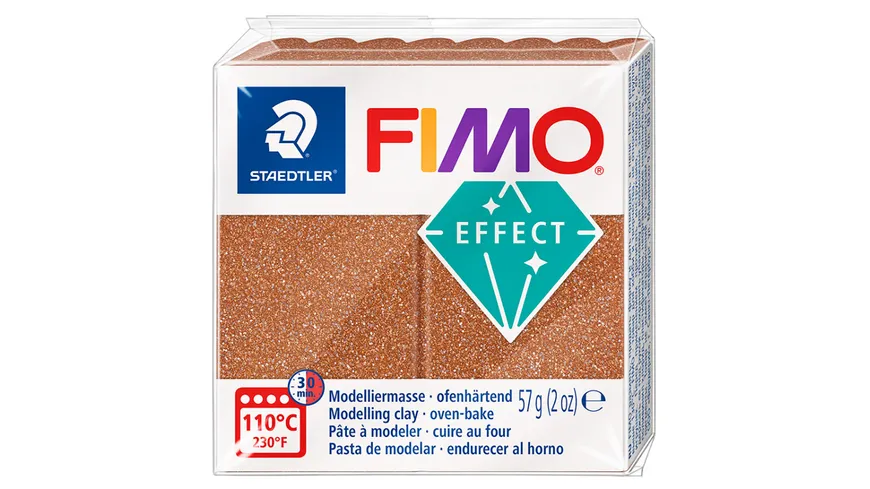 STAEDTLER Modelliermasse FIMO® effect Glitter rosegold 57 g