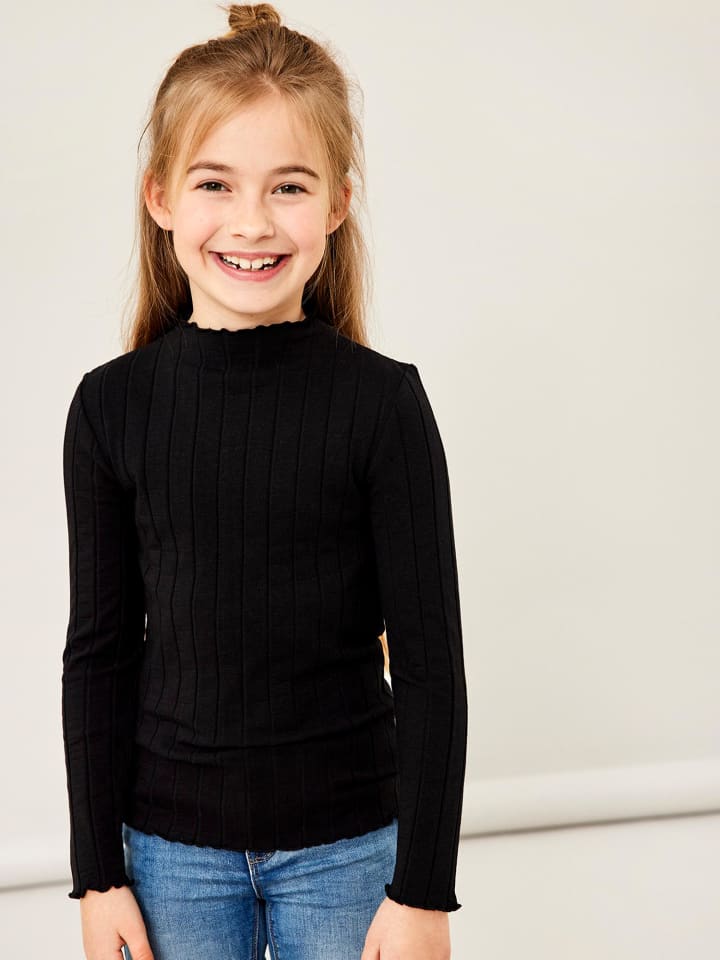 name it Langarmshirt in black günstig kaufen