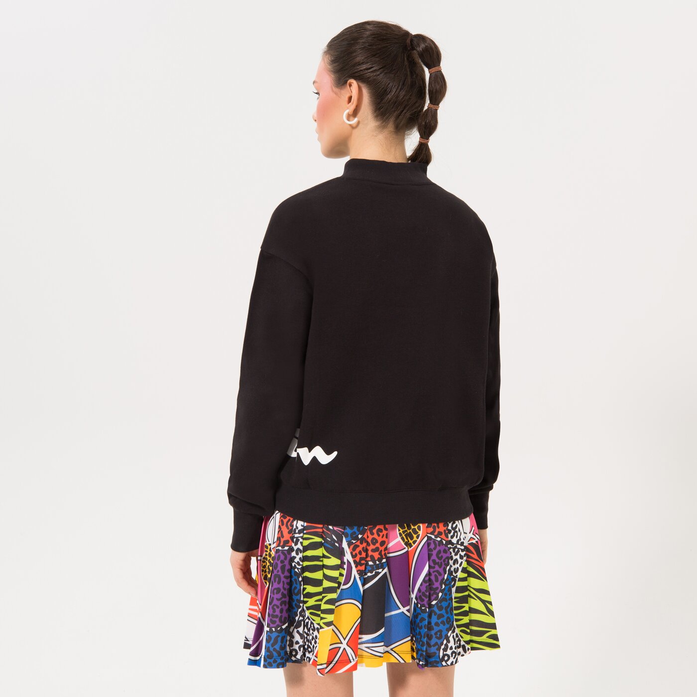CHAMPION SWEATSHIRT MOCK TURTLE NECK LONG SLEEVES Schwarz