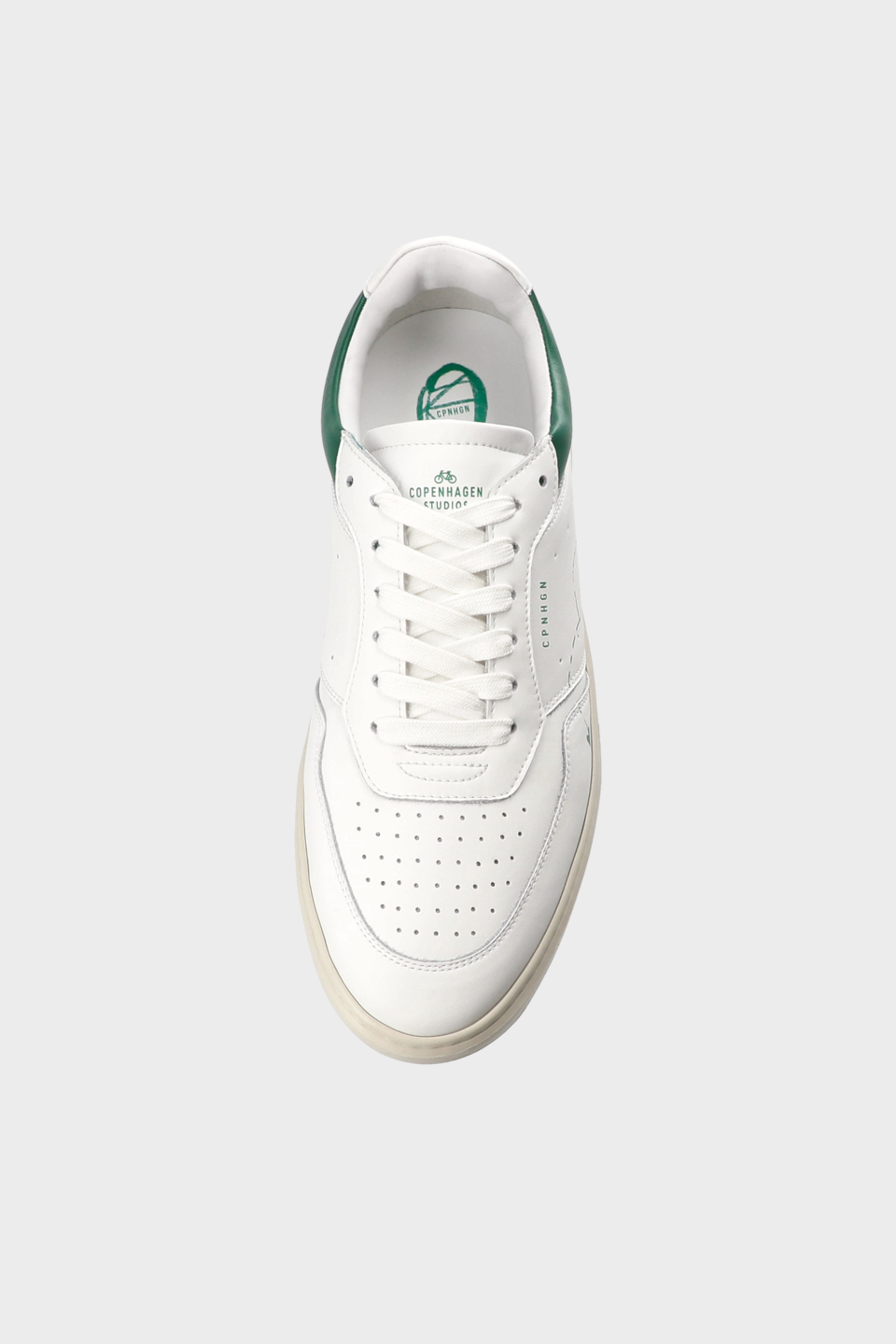 CPH LONDON M - leather - white/green