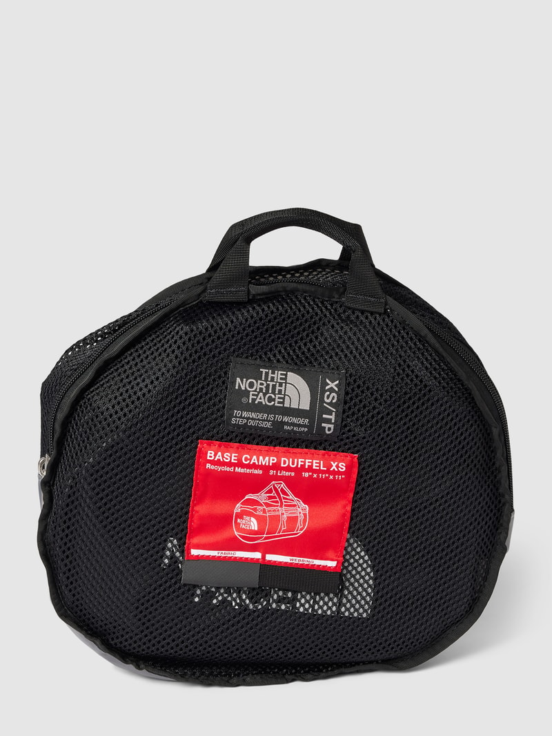 Sporttasche mit Label-Print Modell 'BASE CAMP DUFFEL XS' in schwarz