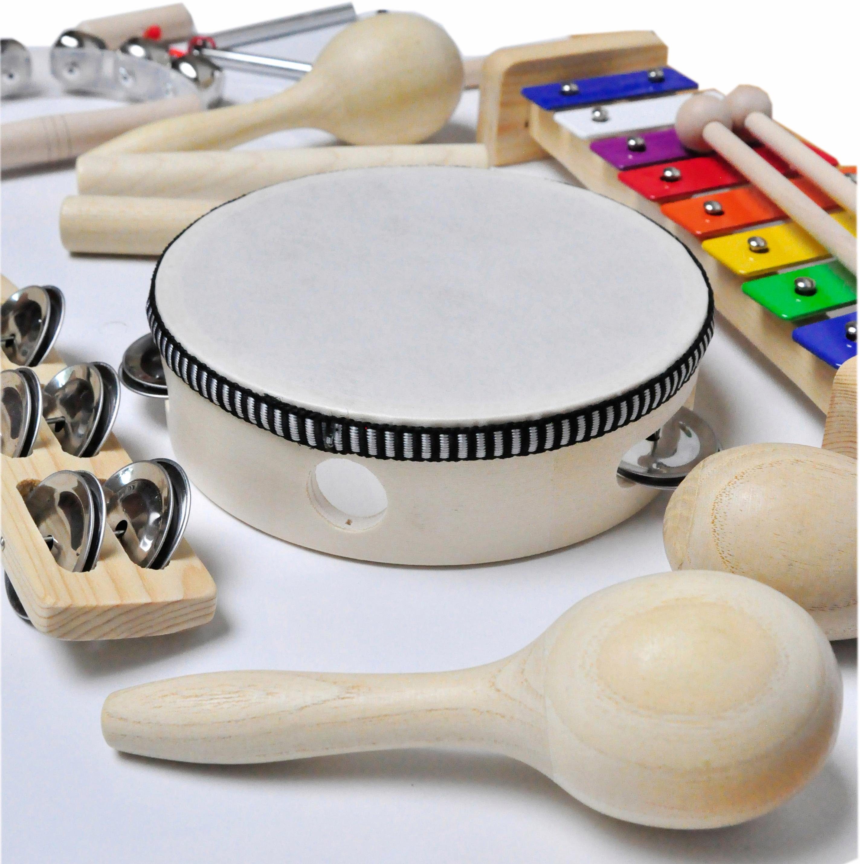 Clifton Trommel 9 teiliges Kinder Percussion Set mit CD,Set, 9-St.