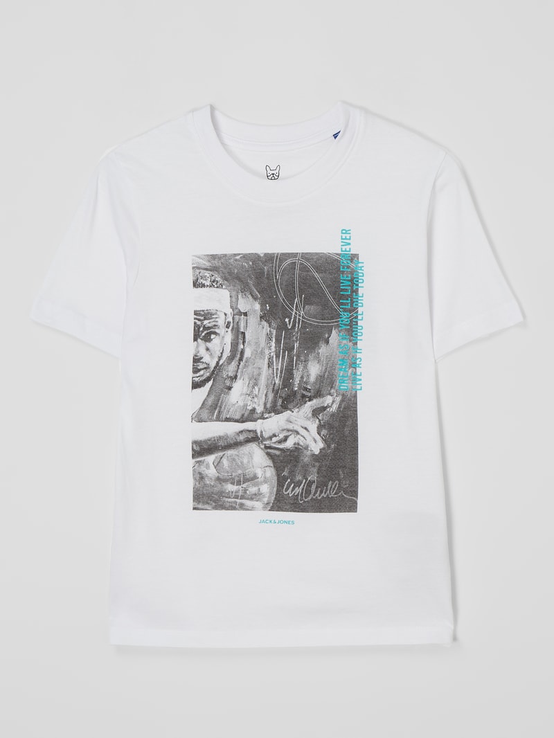T-Shirt mit Print Modell 'Legends' in weiß