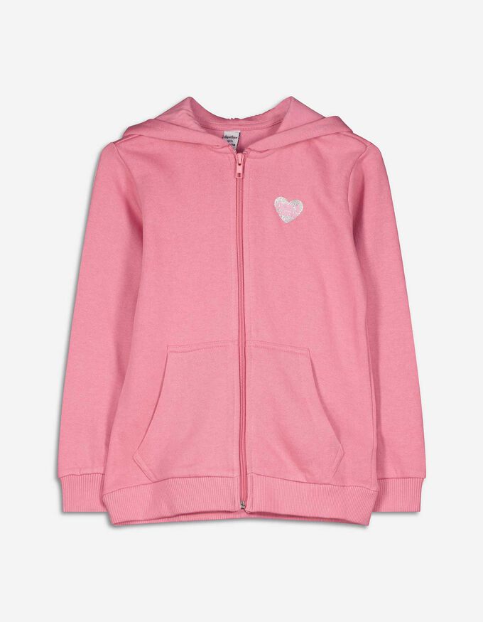 Sweatjacke - Glitzerprint