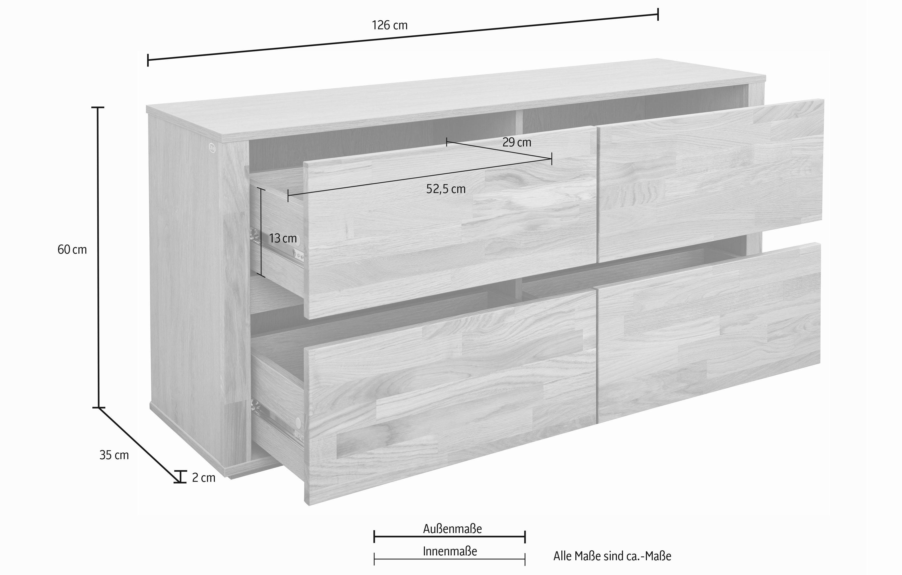 Guido Maria Kretschmer Home&Living Badkommode Como, grifflose Optik