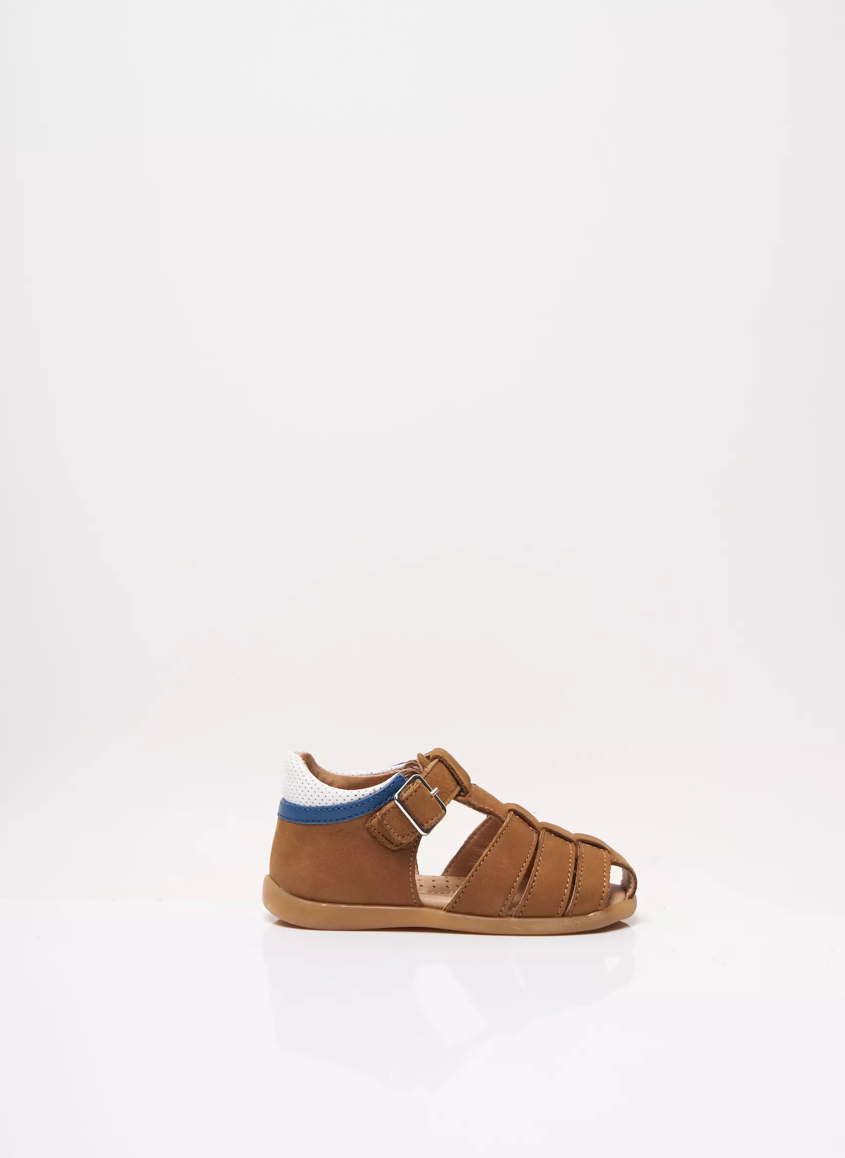 Fr Sandales Nu Pieds Garcon couleur marron