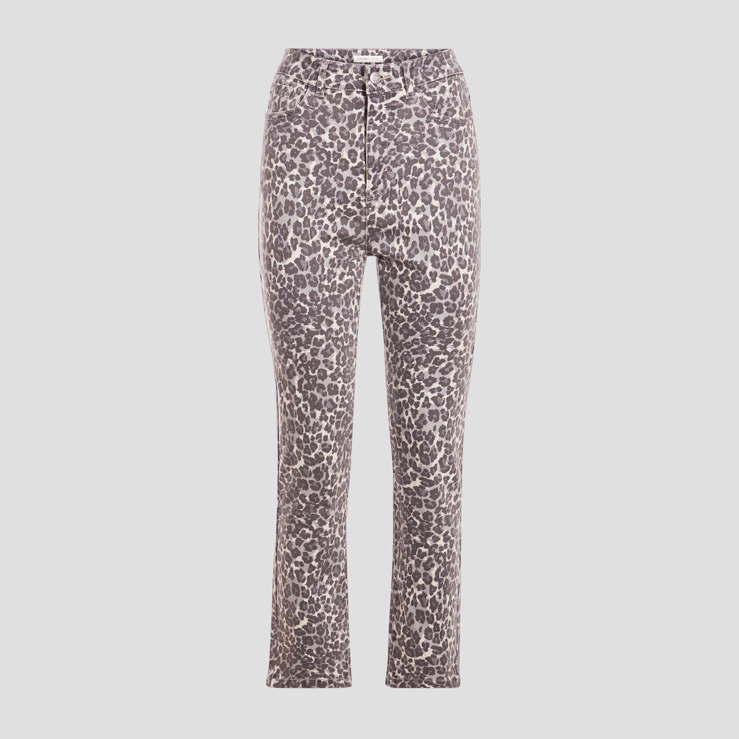 Jeans slim taille haute gris femme | Cache Cache