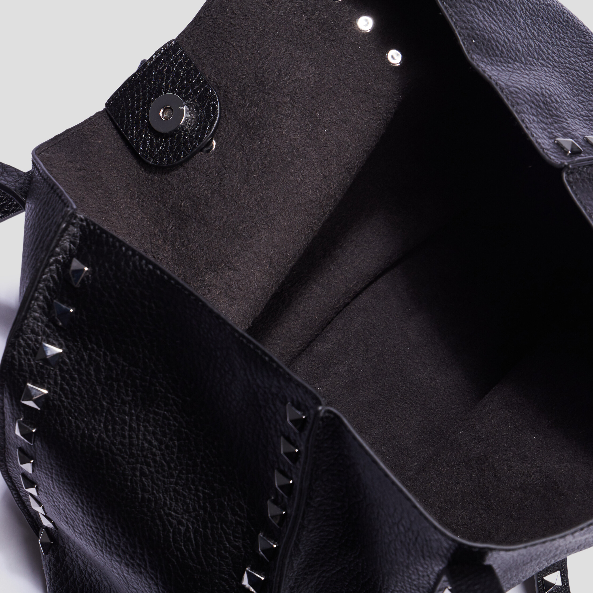 Sac cabas avec clous noir femme | La Halle