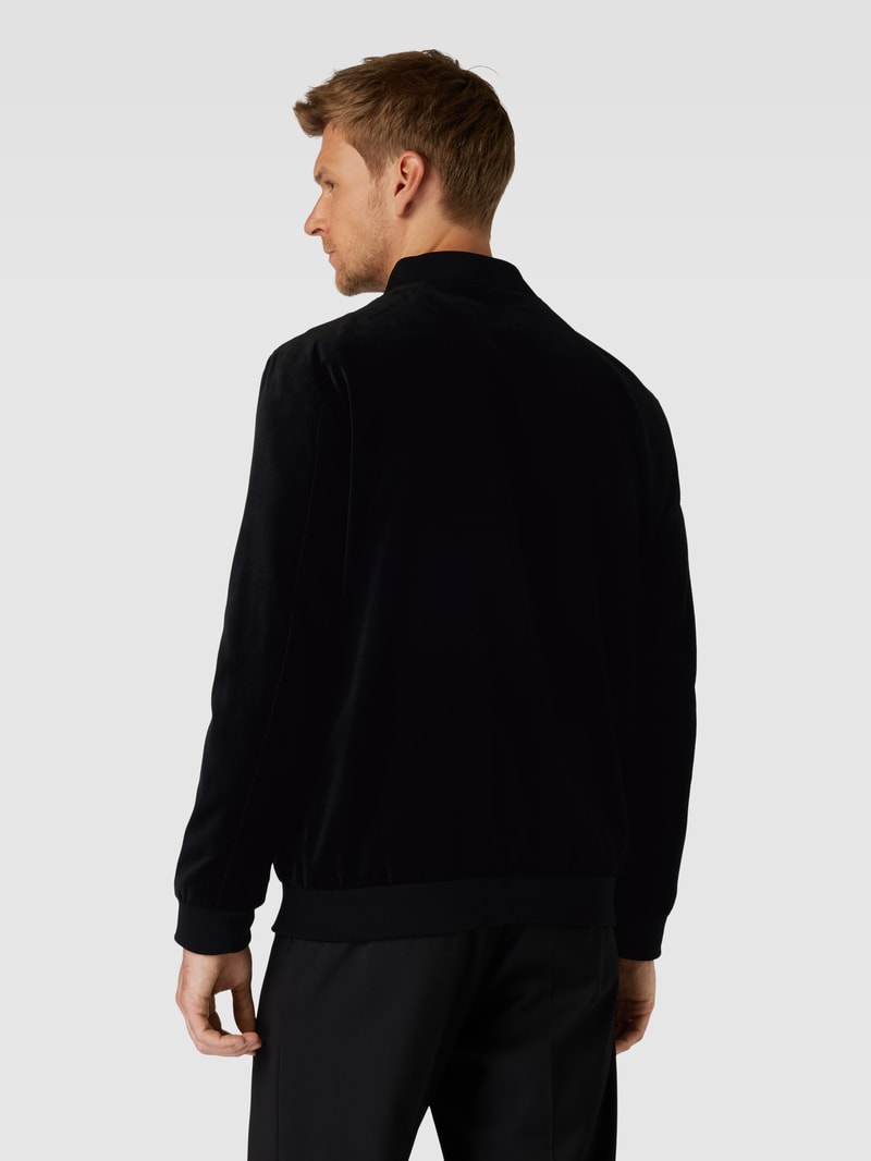 Jacke mit Zweiwege-Reißverschluss Modell 'Cole' in schwarz