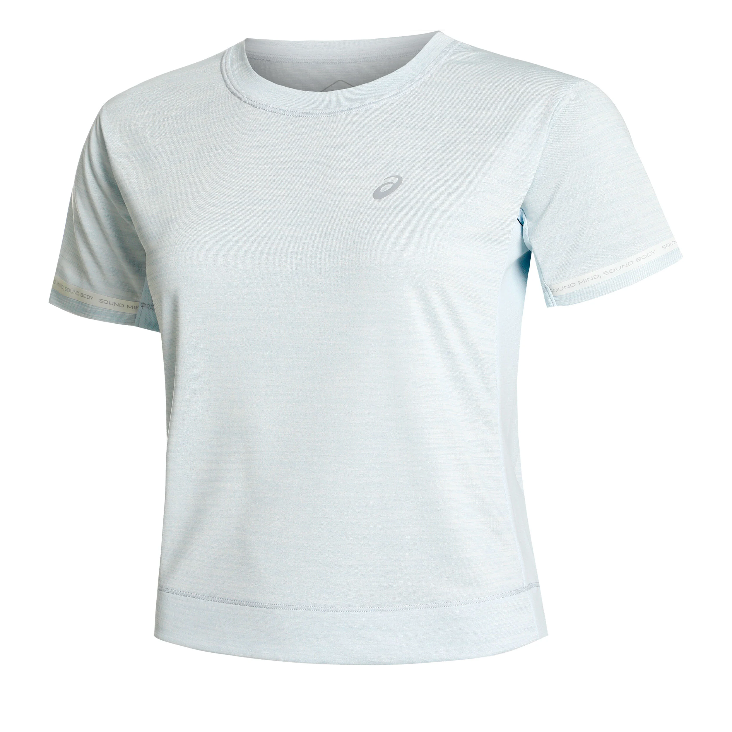 Race Crop Laufshirt Damen - Hellblau