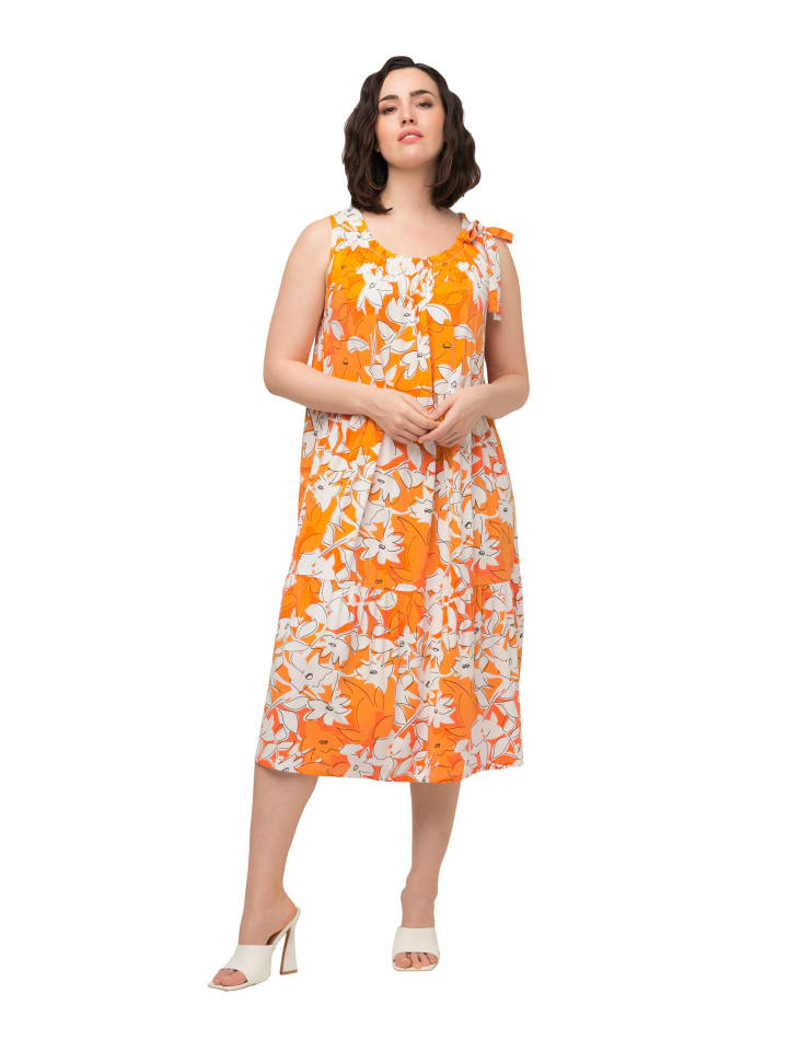 Ulla Popken Midikleid in mandarine günstig kaufen