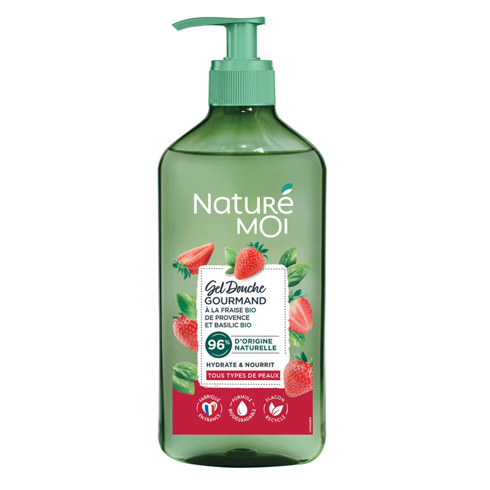 naturé moi Gel douche Gourmand Fraise Basilic 500 ml Gel douche