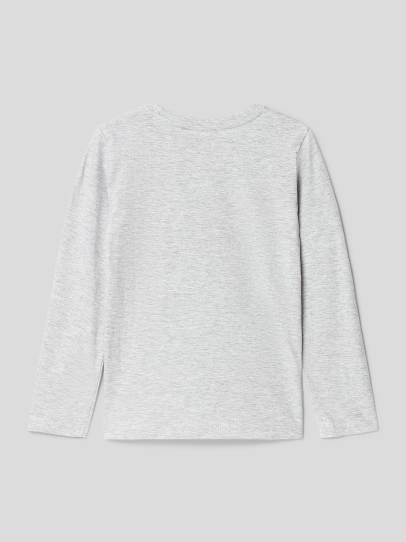 Longsleeve mit Motiv-Print in hellgrau