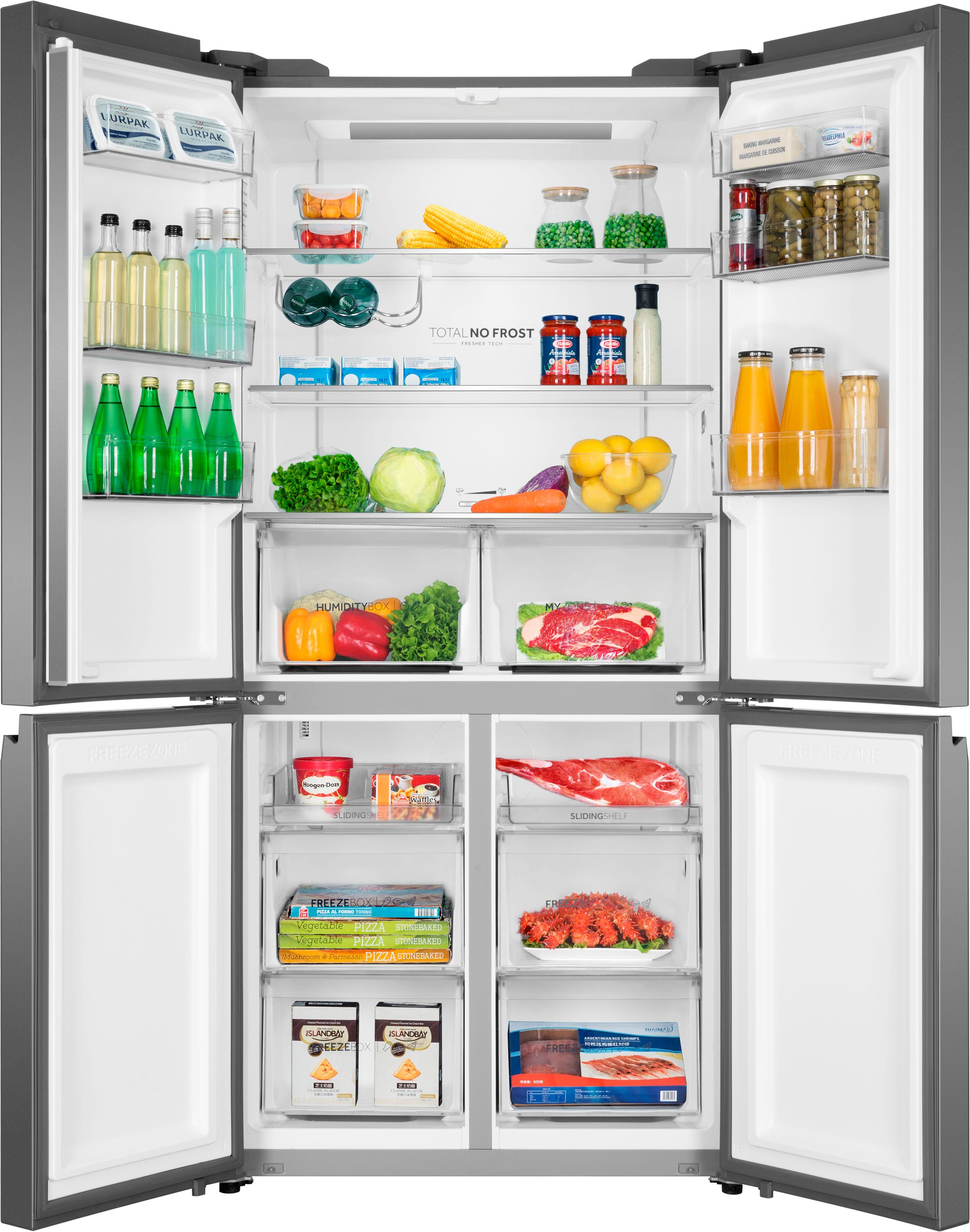 Haier Side-by-Side Cube HTF-540DGG7, 190,5 cm hoch, 90,5 cm breit