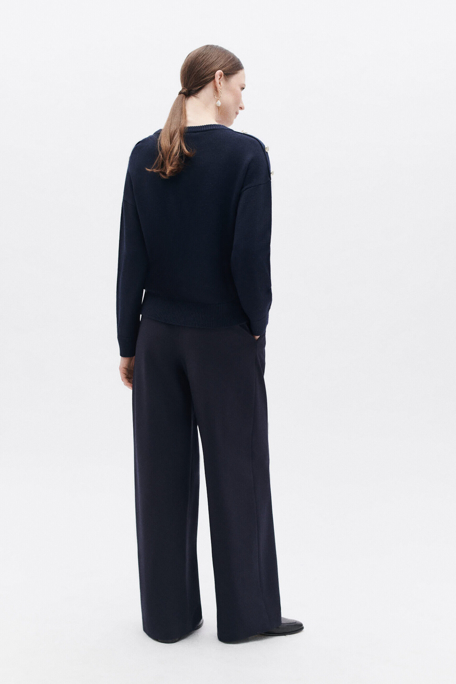 Pull marilou bleu marine femme