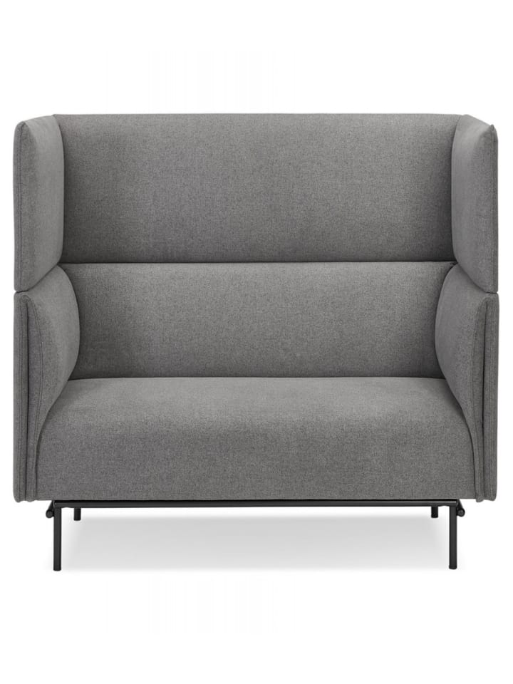 KADIMA DESIGN 2 Sitzer Sofa mit Akustikfunktion aus Textil | Modern in Anthrazit günstig kaufen onesize