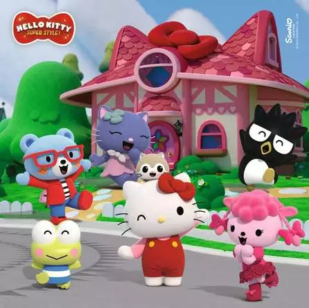 Kinderpuzzle ab 5 Jahren - Abenteuer in Cherry Town - 49 Teile