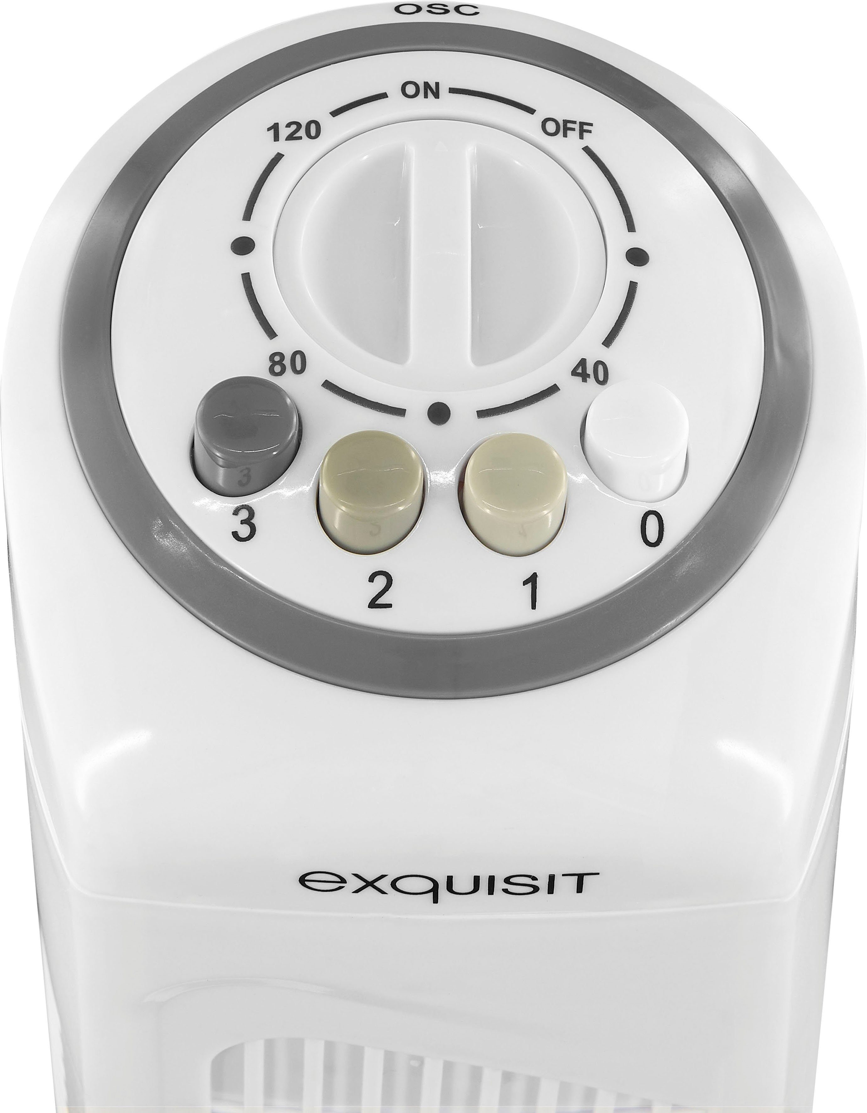 exquisit Standventilator VS 34570 we, inkl. Oszillation & 45 W Leistung, weiß