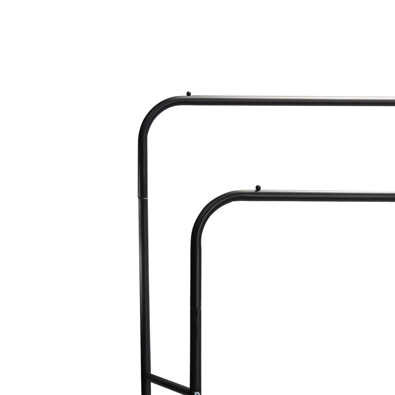 Grafner Wäscheständer Kleiderständer Kleiderstange aus Metall schwarz Garderobe KS11096, Maße (LxTxH): 110x54x145 cm