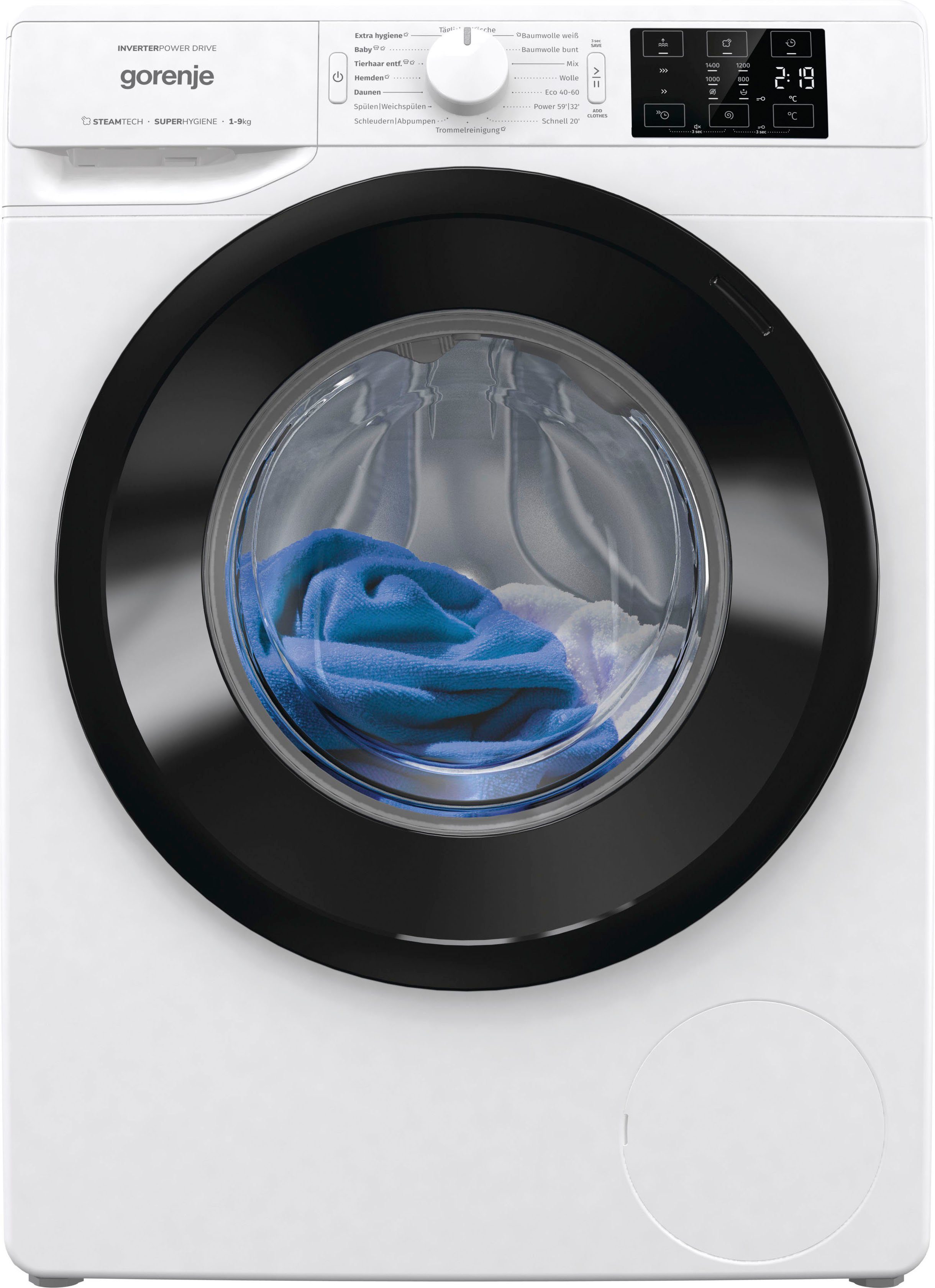 GORENJE Waschmaschine Wave NEI94APS, 9 kg, 1400 U/min