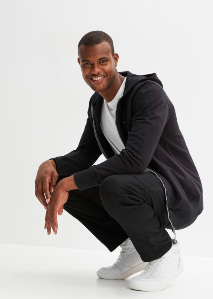 Regular Fit Stretch-Thermohose mit aufgesetzten Taschen, Straight