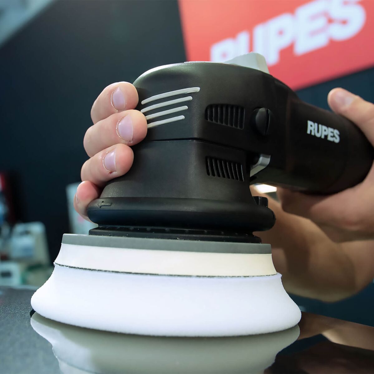 Rupes BigFoot LHR 12E Duetto Exzenterpoliermaschine Luxus Kit, 17-teilig