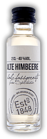 Birkenhof Alte Himbeere 0,02 Liter Birkenhof Alte Himbeere 0,02 Liter Harmonisches Destillat, in Cognacfässern gereift. 0,02	 Liter - Vol 40%