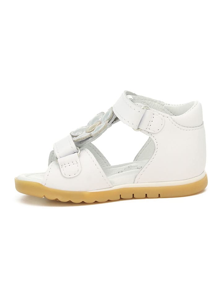 Bartek Leder-Sandalen in Weiß günstig kaufen