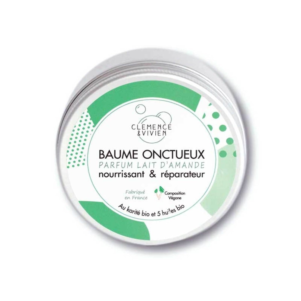 Clemence & Vivien BAUME MINI 50 ML LAIT D'AMANDE MINI BAUME ONCTUEUX MULTIUSAGES