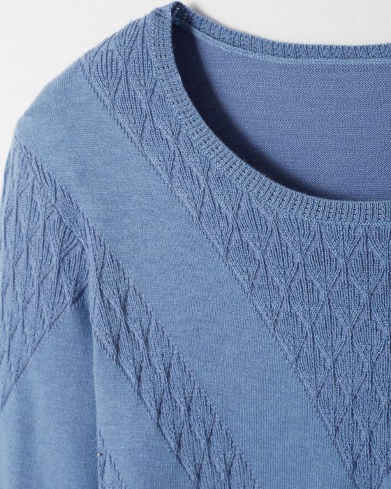 Pull maille fantaisie chaud Thermolactyl