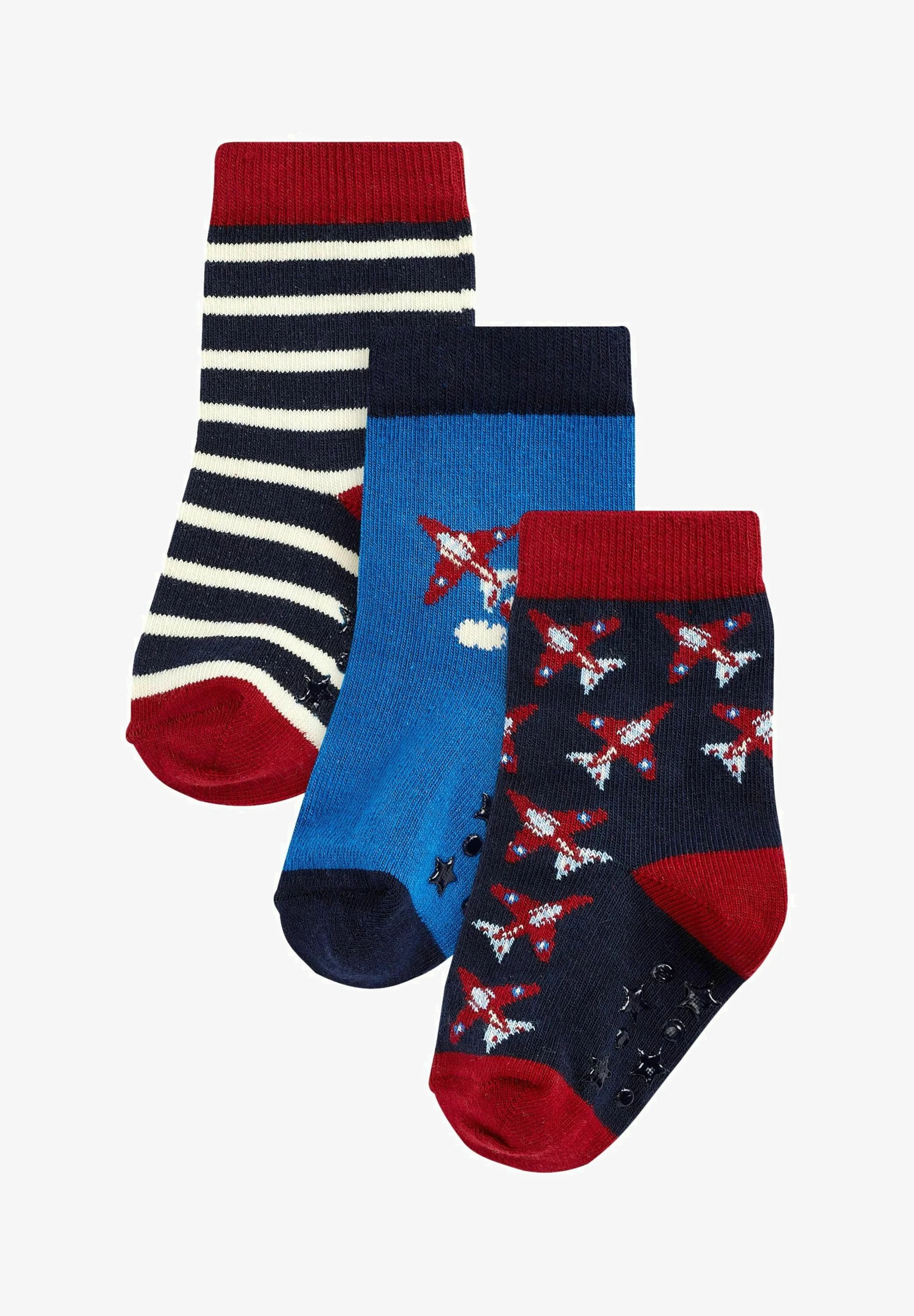 JoJo Maman Bébé 3-PACK ARROWS REGULAR FIT - Calcetines