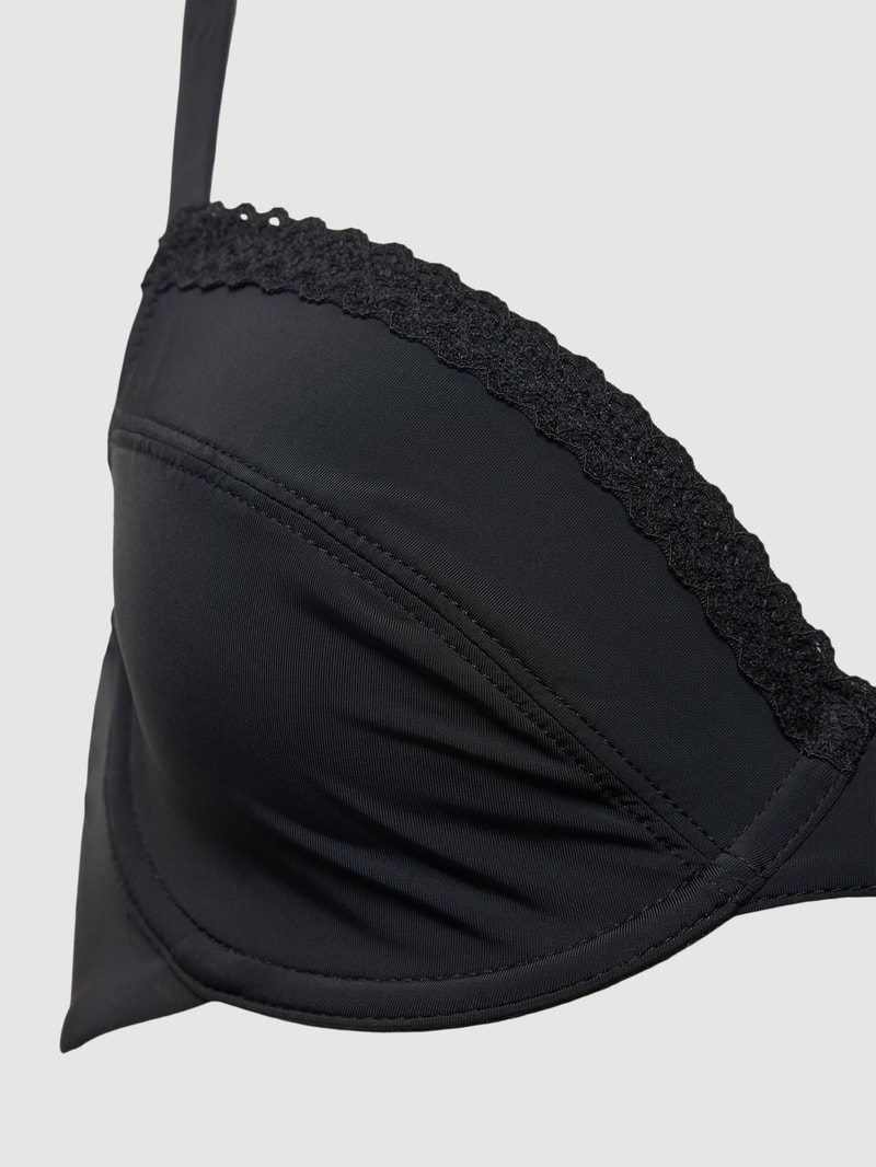 BH mit Spitzenbesatz Modell 'MICRO' in schwarz