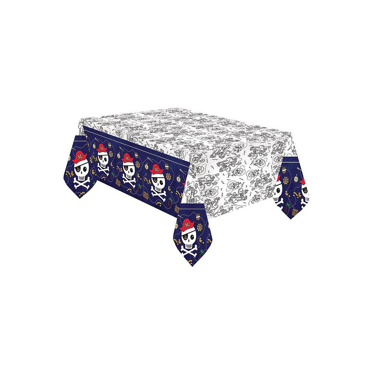 XL 54 Teile Pirat Goldzahn Totenkopf Party Deko Set 8 Kinder