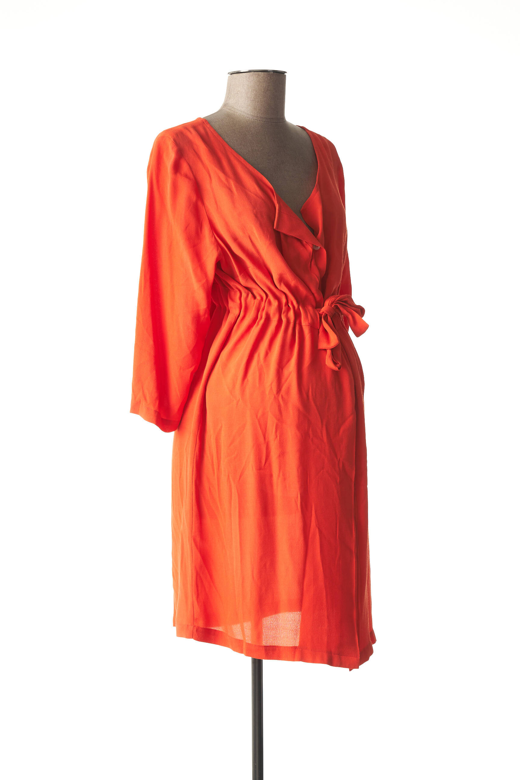 Fragile Robes Maternite Femme couleur orange
