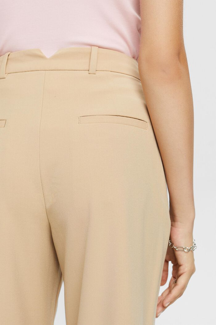 High-Rise-Culotte mit Bundfalten