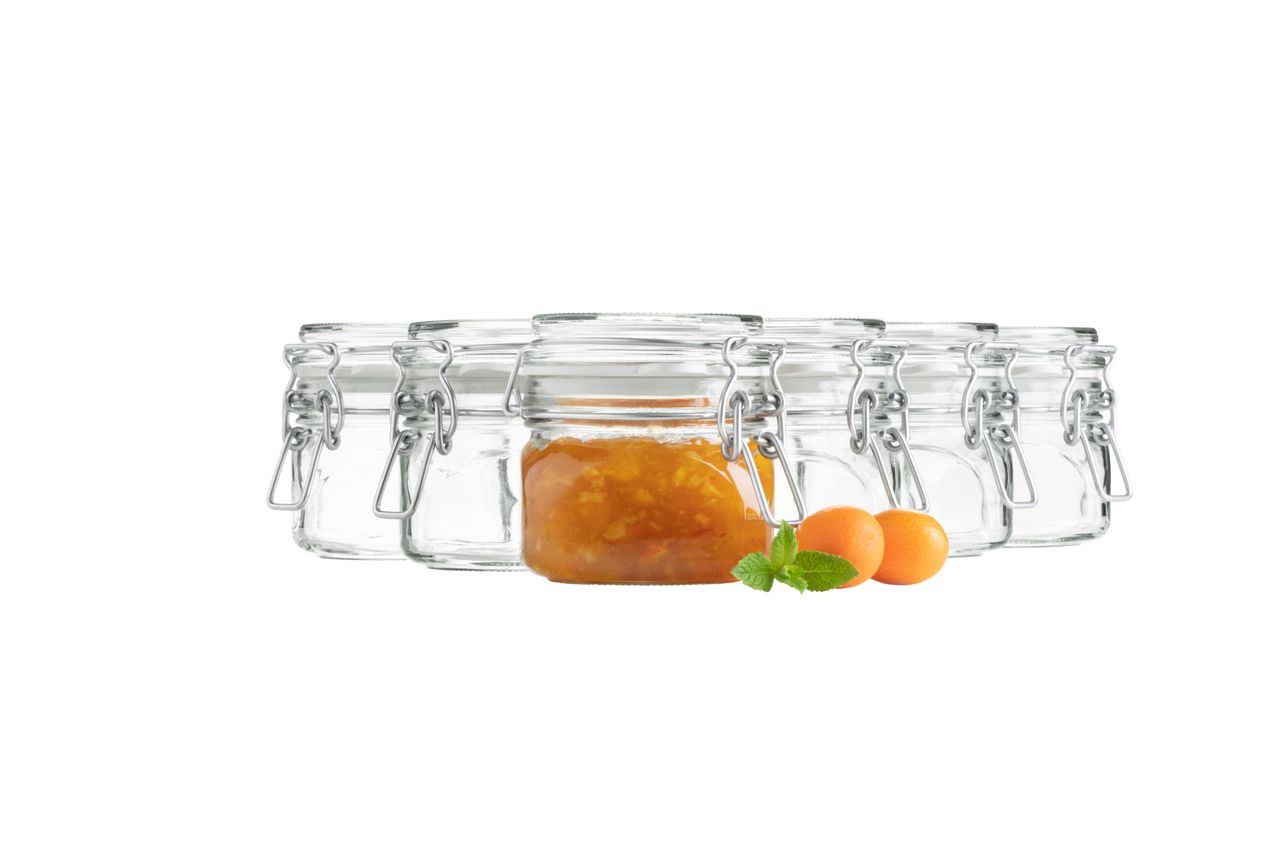 Mäser Serie Gothika, Einmachglas 300 ml, 6er Set