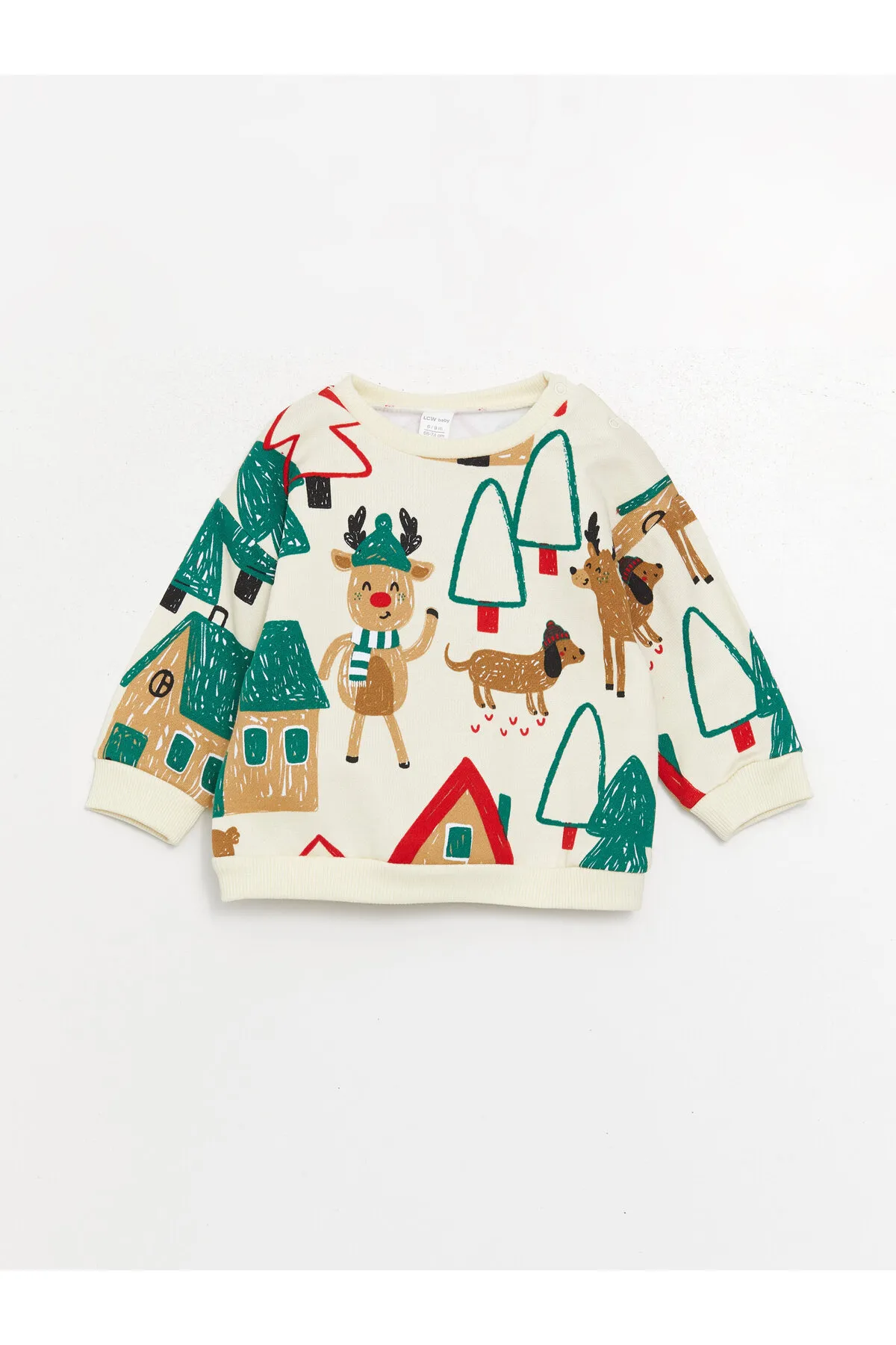 LC Waikiki  Baby-Sweatshirt und Trainingshose mit Rundhalsausschnitt im 2er-Pack