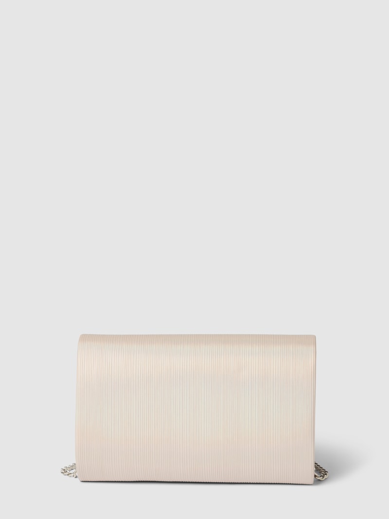 Handtasche mit Strukturmuster in metallic beige meliert
