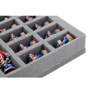 Feldherr 50 mm Full-Size mit 34 Fächern gemischter Größe und Boden