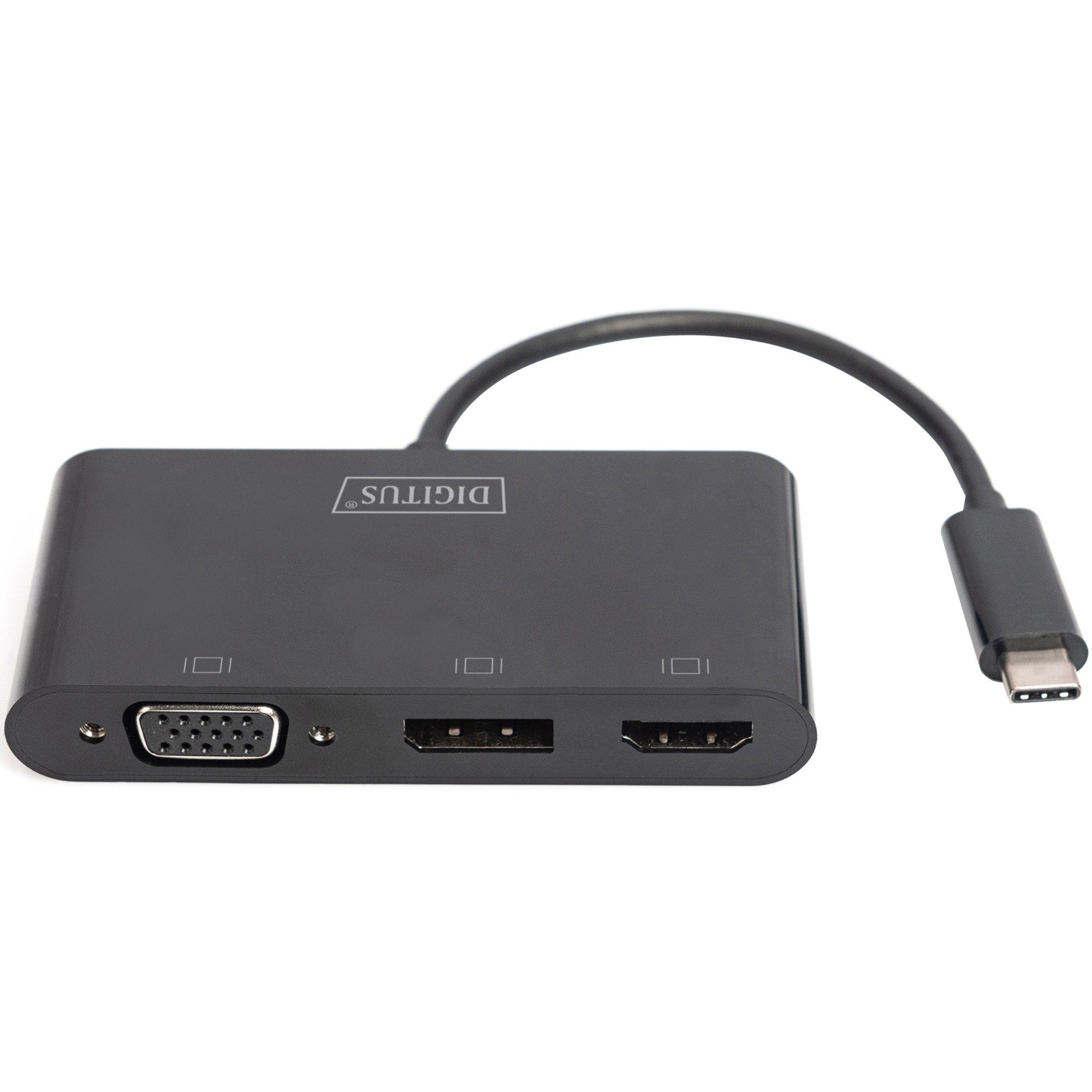 Digitus Digitus USB Adapter, USB-C Stecker > VGA + HDMI + Audio- & Video-Adapter