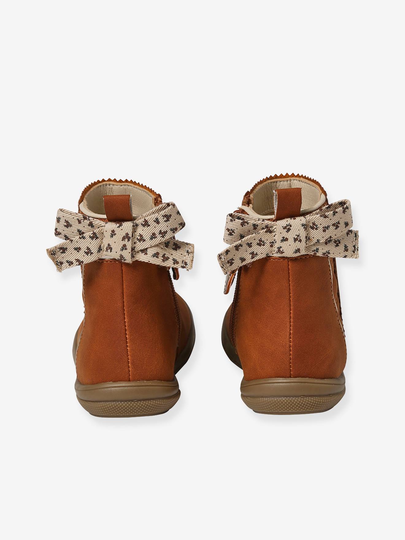 Boots zippées fille collection maternelle marron