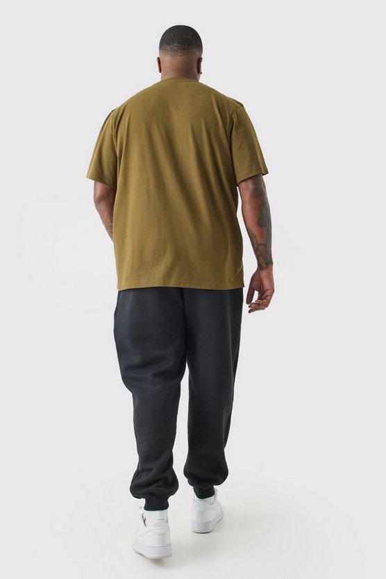 Plus Man Roman Colorblock T-Shirt